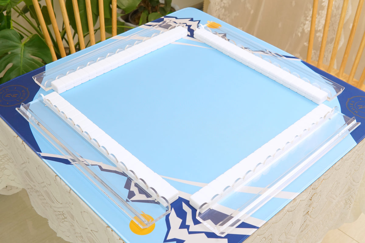 Alpine Slopes Mahjong Mat - styled table setting