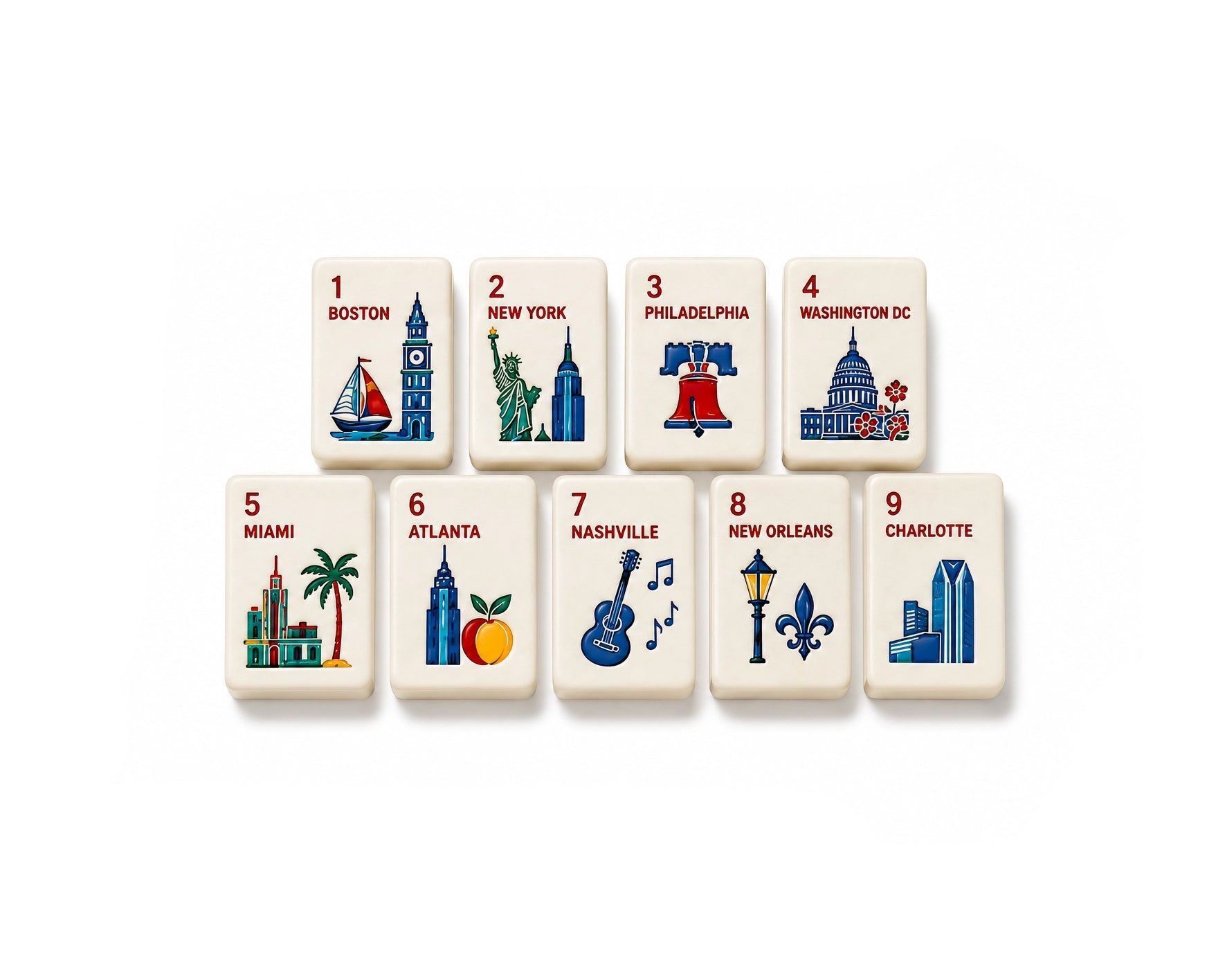 Moira Mahjong Cityscape Edition American Mahjong Set
