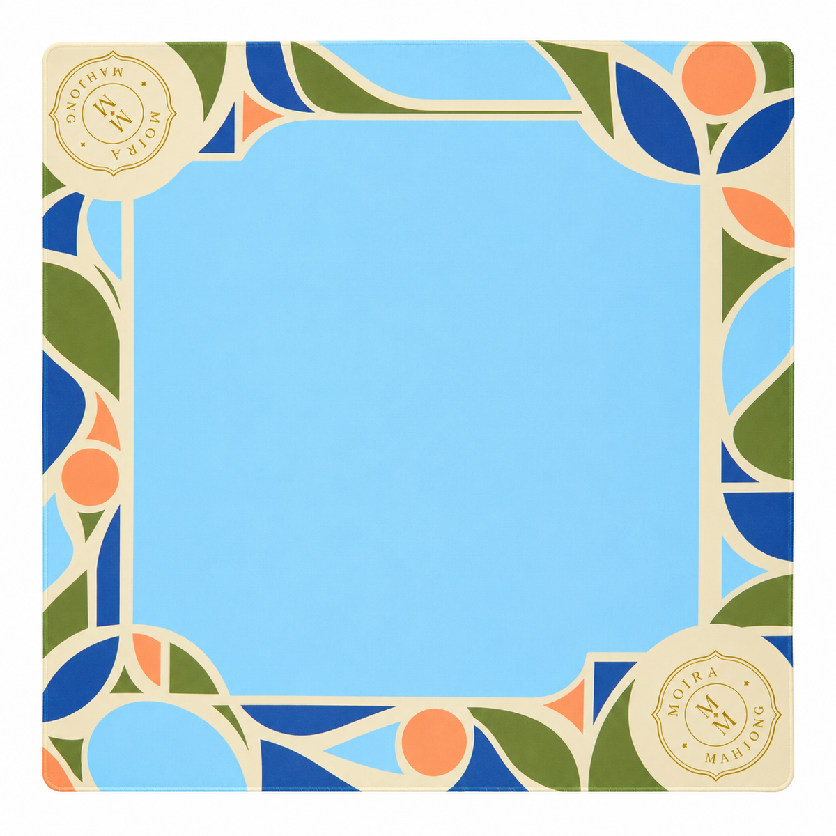 Beige Geometry Mahjong Mat - full mat overview