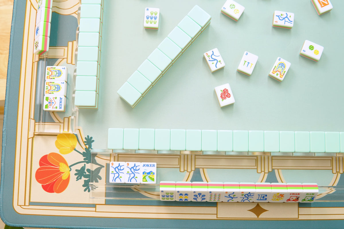 Blue Estate Mahjong Mat - table detail