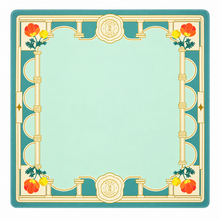 Blue Estate Mahjong Mat