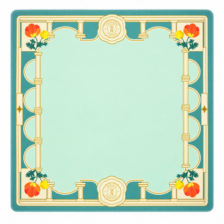 Blue Estate Mahjong Mat