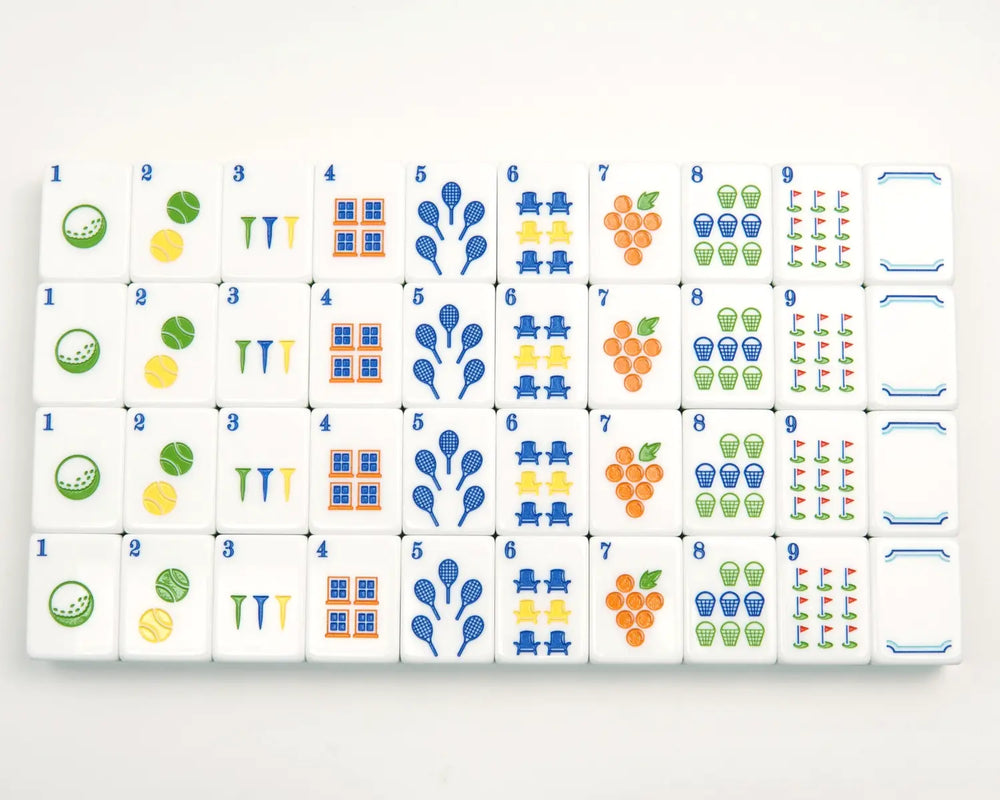 Complete Blue Manor Dot suit tile layout