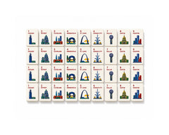 Moira Mahjong Cityscape Edition American Mahjong Set