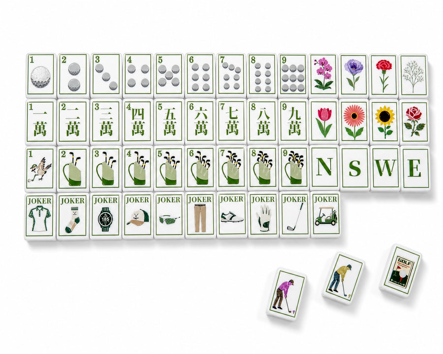 Moira Mahjong Golf Acrylic American Mahjong Set – Exclusive Coach’s Guide Edition
