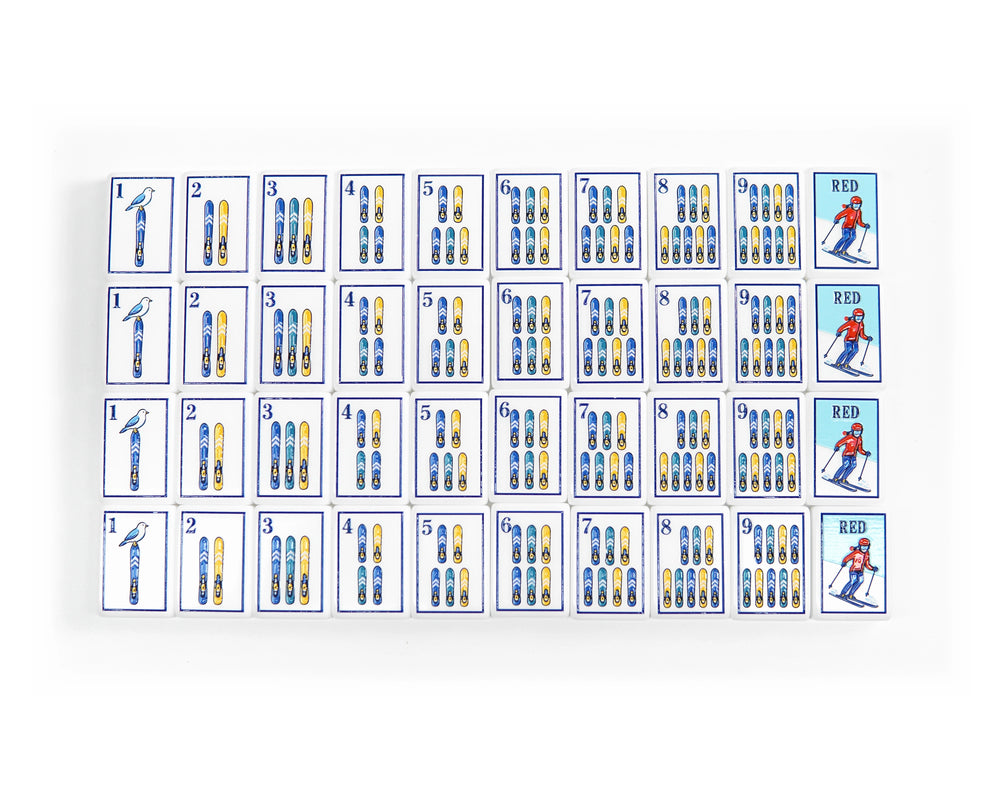 Alpine Slopes complete ski Bam suit with red skier Dragons