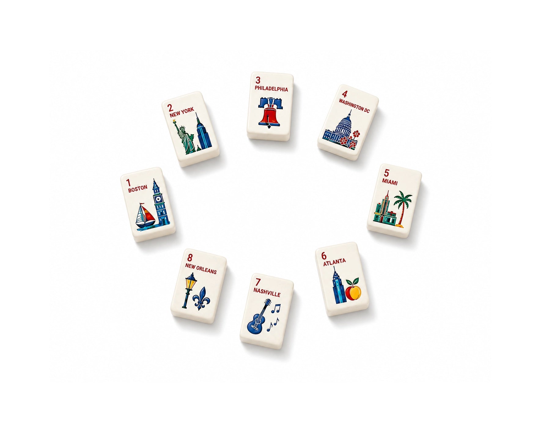 Moira Mahjong Cityscape Edition American Mahjong Set