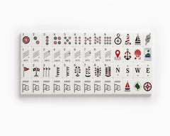 Moira Mahjong Ocean Edition Ivory Acrylic American Mahjong Set