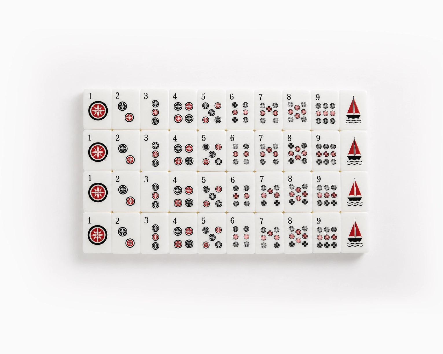 Moira Mahjong Ocean Edition Ivory Acrylic American Mahjong Set