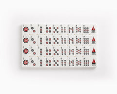Moira Mahjong Ocean Edition Ivory Acrylic American Mahjong Set