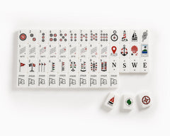 Moira Mahjong Ocean Edition Ivory Acrylic American Mahjong Set