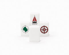 Moira Mahjong Ocean Edition Ivory Acrylic American Mahjong Set