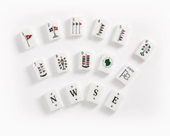 Moira Mahjong Ocean Edition Ivory Acrylic American Mahjong Set