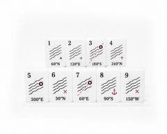 Moira Mahjong Ocean Edition Ivory Acrylic American Mahjong Set