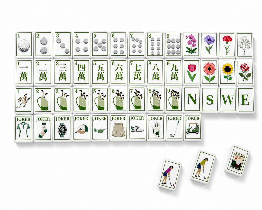Ladies Fairway 160-tile golf American Mahjong set